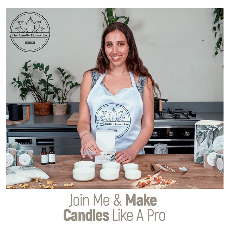 Pavlova Smash | Deluxe Candle Making Kit | Make 6 Candles With Natural Soy Wax | A-Z Candle Making Set DIY Kit For Arts And Crafts