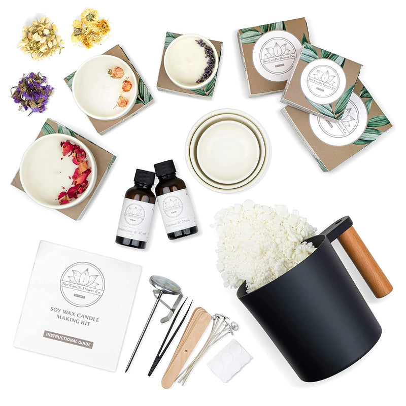 Pavlova Smash | Deluxe Candle Making Kit | Make 6 Candles With Natural Soy Wax | A-Z Candle Making Set DIY Kit For Arts And Crafts