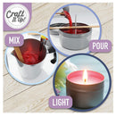 Craft It Up DIY Candle Making Kit | Makes Over 15 Candles | Beginner Set With Silicone Molds | Candle Wax Supplies
