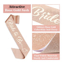 YeohJoy Rose Gold Glitter Bachelorette Party Decorations Kit | Bridal Band | Bridal Crown | Bachelorette Party Veil | Bride Tattoos