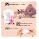 3 Pieces 3D Bear Silicone Soap Mold Fondant Cake Baking Mold Teddy Bear Resin Casting Mold For DIY Handmade