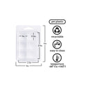 CBHTR 100 Packs Wax Melt Clamshells Molds | Clear Empty Plastic Cube Tray for Wickless Tarts Candles