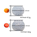 ZQYSING (2Pack) Halloween Pumpkin Candle Molds | 3D Grimace Pumpkin Silicone Mold