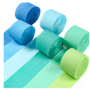 PartyWoo Crepe Paper Streamers | 6 rolls of 492 feet (1.8 inches x 82 feet/roll)