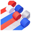 PartyWoo Crepe Paper Streamers | 6 rolls of 492 feet (1.8 inches x 82 feet/roll)