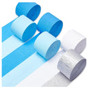 PartyWoo Crepe Paper Streamers | 6 rolls of 492 feet (1.8 inches x 82 feet/roll)