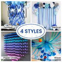 PartyWoo Crepe Paper Streamers | 6 rolls of 492 feet (1.8 inches x 82 feet/roll)