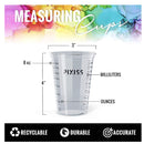 10 oz Clear Plastic Disposable Epoxy Resin Mixing Cups | Pack of 50 for Measuring Supply