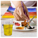 80 Disposable 8-Ounce Epoxy Resin Cups | Disposable Clear Plastic Measuring Cups for Mixing Paint | (80 stirring rods included)