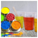 80 Disposable 8-Ounce Epoxy Resin Cups | Disposable Clear Plastic Measuring Cups for Mixing Paint | (80 stirring rods included)