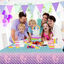 1pc| Mermaid Birthday Tablecloth |54 * 108 Inch Undersea Theme Party Supplies| The Little Mermaid Princess Tablecloth Girls Plastic Table