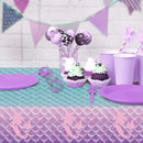 1pc| Mermaid Birthday Tablecloth |54 * 108 Inch Undersea Theme Party Supplies| The Little Mermaid Princess Tablecloth Girls Plastic Table