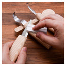 7 Piece Wood Carving Kit | 3 Carbon Steel Wood Carving Knives With 3 Basswood Carving Blocks And Whetstone