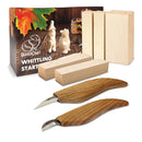 BeaverCraft Wood Carving Kit S16 | Kit Of Wood Knives To Whiten | Wood Carving Knife Set Wood Blocks