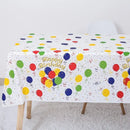 1pc Disposable PEVA Plastic Tablecloth For Birthday Party Rectangle Table Covers Disposable For Party