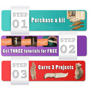 BeaverCraft Wood Carving Kit S16 | Kit Of Wood Knives To Whiten | Wood Carving Knife Set Wood Blocks