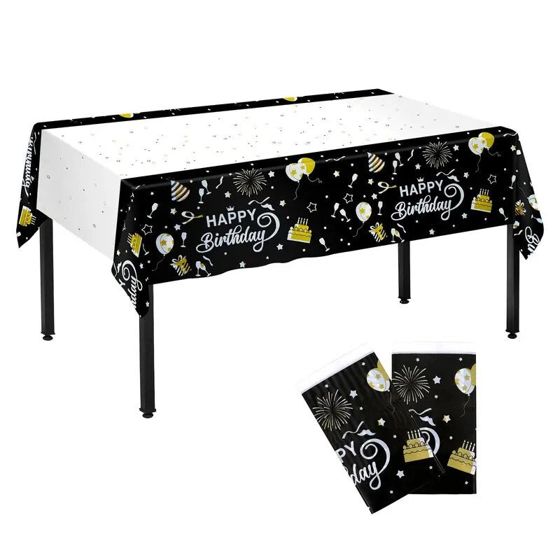 1pc | Birthday Party Tablecloth Thickened Tablecloth | Household Star Print Tablecloth