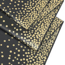 1pc Party Decorations | Black Gold Plastic Tablecloth 108"x54"