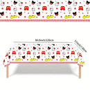 1pc Cute Mouse Party Tablecloth Cartoon Holiday Birthday Party Gathering Disposable Tablecloth