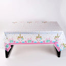 1pc Unicorn Tablecloth | Unicorn Table Cloth For Birthday Party| Ideal Party Supplies For Unicorn Themed Baby Shower And Birthday Decoration