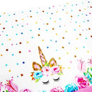 1pc Unicorn Tablecloth | Unicorn Table Cloth For Birthday Party| Ideal Party Supplies For Unicorn Themed Baby Shower And Birthday Decoration