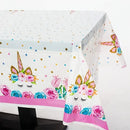 1pc Unicorn Tablecloth | Unicorn Table Cloth For Birthday Party| Ideal Party Supplies For Unicorn Themed Baby Shower And Birthday Decoration