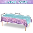 1pc Party Decoration Disposable Mermaid Tablecloth | Birthday Party Supplies | Room Decor | Christmas Gifts | Home Decor | Scene Decor