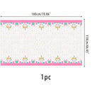 1pc Unicorn Tablecloth | Unicorn Table Cloth For Birthday Party| Ideal Party Supplies For Unicorn Themed Baby Shower And Birthday Decoration