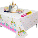 1pc Unicorn Tablecloth | Unicorn Table Cloth For Birthday Party| Ideal Party Supplies For Unicorn Themed Baby Shower And Birthday Decoration