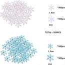 200pcs Snowflake Confetti Party Christmas Decoration Glitter Craft Sequin Accessories Makeup/Nail Art/Slime