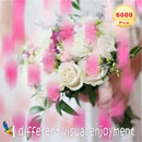 6000 Pieces Colorful Tissue Paper Confetti 1inch Round Confetti For Wedding Birthday Party Celebrations- Hot Pink, Baby Pink And White