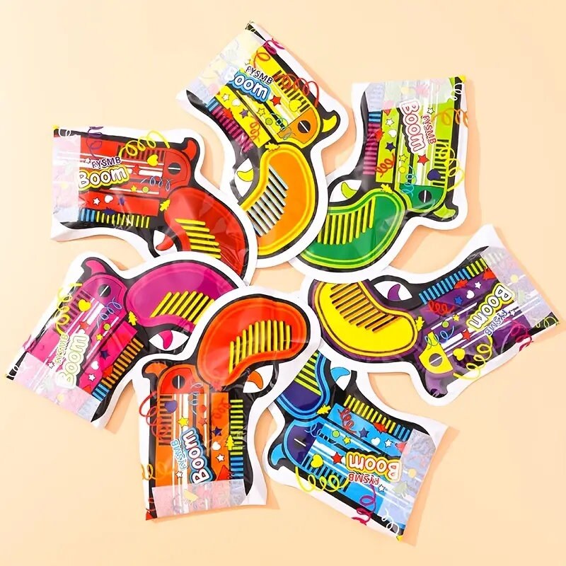 3pcs Handheld Inflatable Fireworks Gun | Confetti Gun Party Toy Handheld Fireworks Celebration Party Supplies