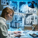 Compressed Charcoal Sticks, Set of 16, Medium and Hard Grade Sketching Crayons | Art Supplies for Drawing and Shading