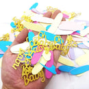 250pcs Party Table Decoration Confetti Gold Glitter Donut Confetti