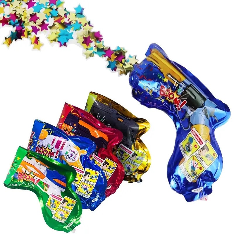 Blowing Confetti Poppers| Party Confetti Shooters Toy | Confetti Cannon Holiday Gift Wedding Kids Party Inflatable Toys | Birthday