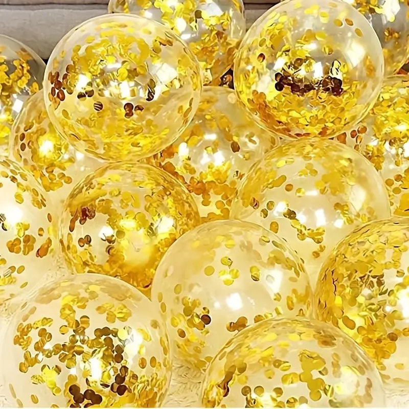 1pack Golden Foil Confetti | Round Dots Glitter Table Confetti | Sparkling For Party Decorations | Room Decoration Sequins