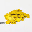 1 Pack/10pcs | Glitter Confetti | Pink Golden Round Confetti | Table Confetti, Metallic Foil Confetti Home Room Scene Decor | Wedding Bridal