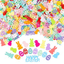 Easter Theme Party Tabletop Decoration | Pvc Rabbit Chick Eggs Throwing Confetti Decoration Props