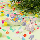 Easter Theme Party Tabletop Decoration | Pvc Rabbit Chick Eggs Throwing Confetti Decoration Props