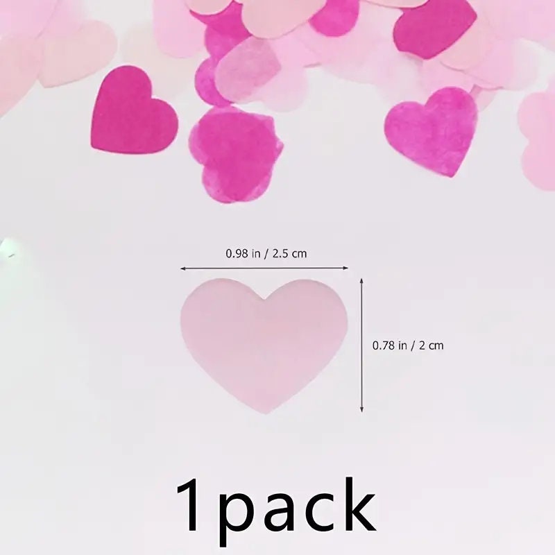 1pack Pink Peach Heart Sprinkle Confetti