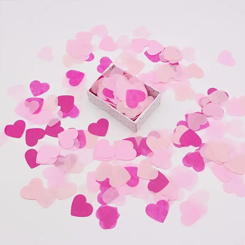 1pack Pink Peach Heart Sprinkle Confetti