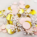 100pcs Christmas Snowflake Disc Party Decoration Confetti| Scene Decor| Holiday Accessory| Birthday Party Supplies Room Decor Christmas Gift