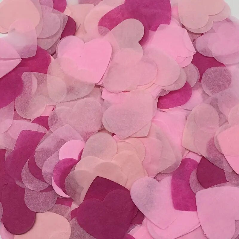 1pack Pink Peach Heart Sprinkle Confetti