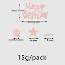 1pcak Happy Birthday Rose Golden Confetti