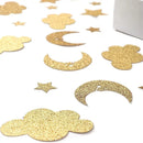 100pcs Party Table Decoration Confetti Golden Glitter Stars Moon Clouds Birthday Party Decoration