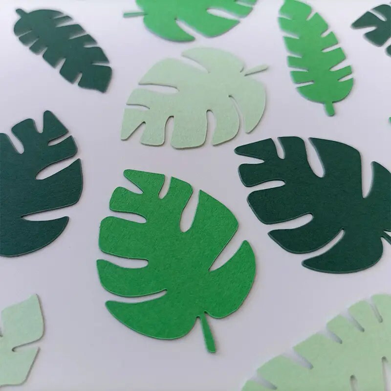 100pcs Green And Golden Confetti For Birthday Party Decoration