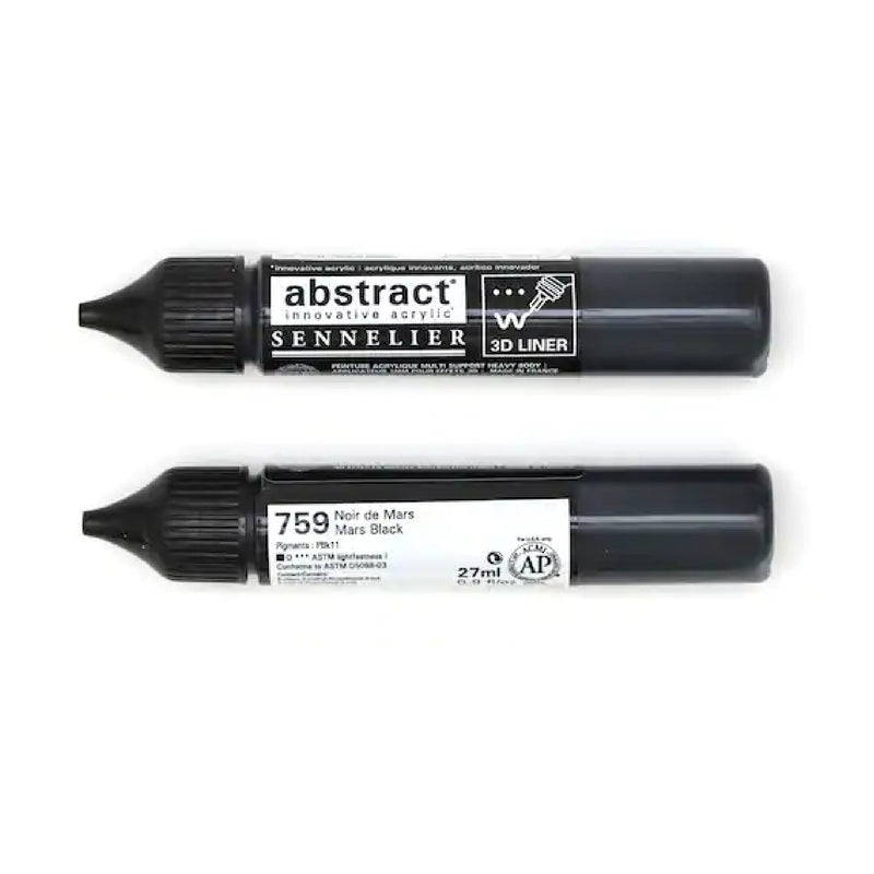 Abstract Acrylic 3D Paint Liner