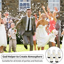 5pcs | Confetti Cannons | 4.33inches | Biodegradable Confetti Poppers | Party Confetti Cannons Poppers Shooter