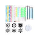 30 PCS Mandala Dotting Kit Mandala Dotting Tools and Stencils for Painting Rocks | Nail Dotting and Art Drawing Supplies