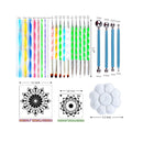 30 PCS Mandala Dotting Kit Mandala Dotting Tools and Stencils for Painting Rocks | Nail Dotting and Art Drawing Supplies